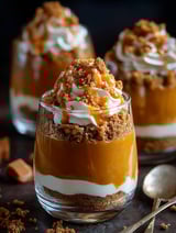 Un verre de dessert potiron caramel.