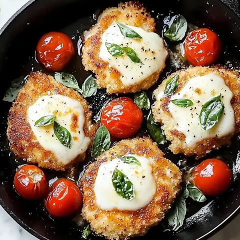 Un plat d'escalopes de poulet au basilic italien.