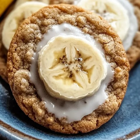 Un biscuit avec une tranche de banane dessus.