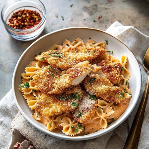 Un bol de poulet avec du fromage Parmesan.
