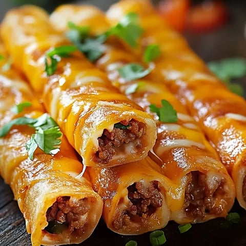 Une assiette de bâtons taco au fromage.