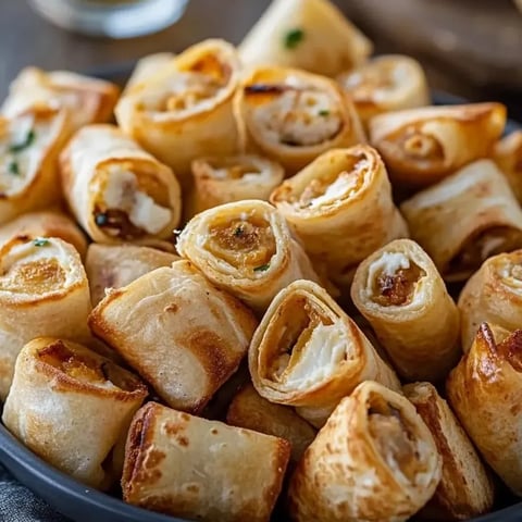 Un bol de bouchées de tortilla au fromage frais.