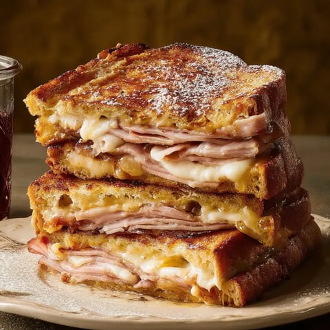 Une pile de sandwichs Cristo.