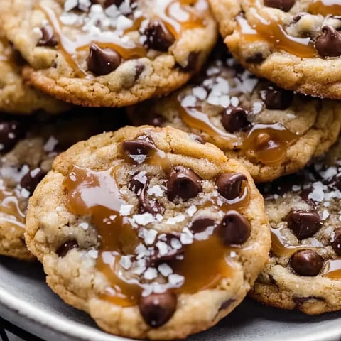 Assiette de biscuits nappés de caramel.