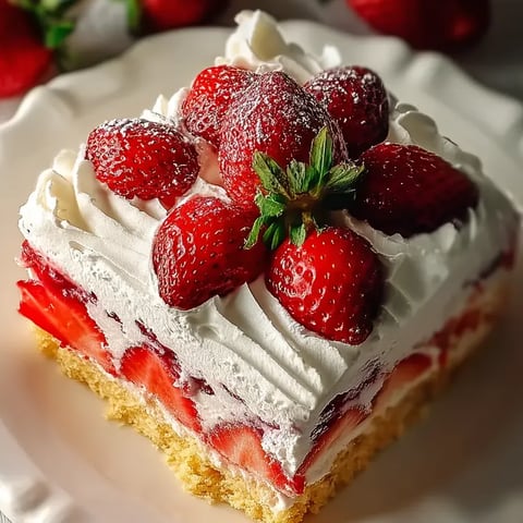 Une part de gâteau au fromage et aux fraises sur une assiette.