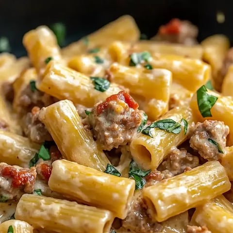 Bol de pâtes avec viande et légumes.