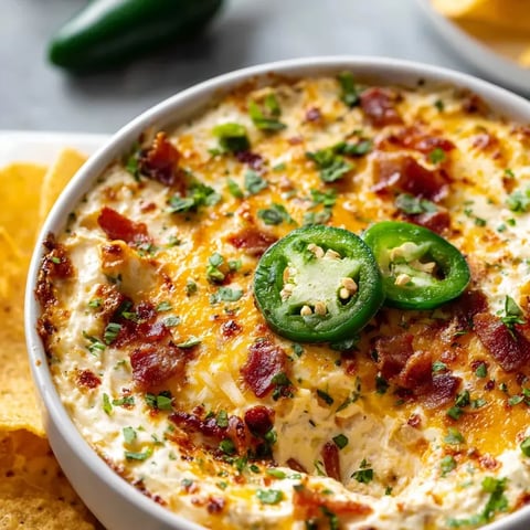 Un bol garni de tartinade au piment et bacon.