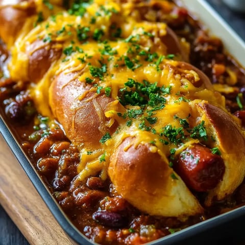 Une assiette avec un hot-dog et des haricots.