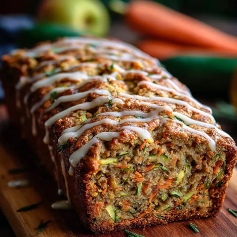 Un pain moelleux décoré de carottes sur le dessus.