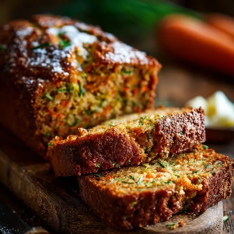 Tranche de cake carotte sur une table en bois.