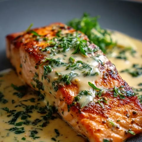 Un bol de salade et saumon, petites rondelles d’oignon dessus.