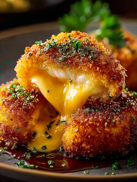 Poulet croustillant au cheddar avec fromage