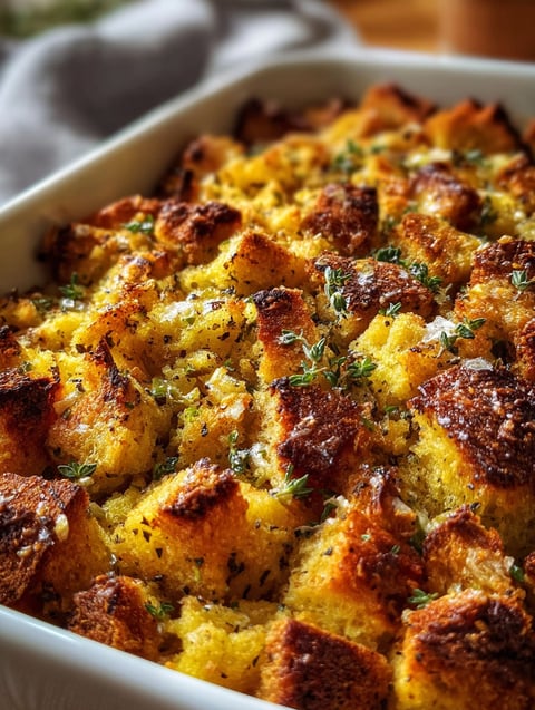 Gros plan sur une farce appétissante.