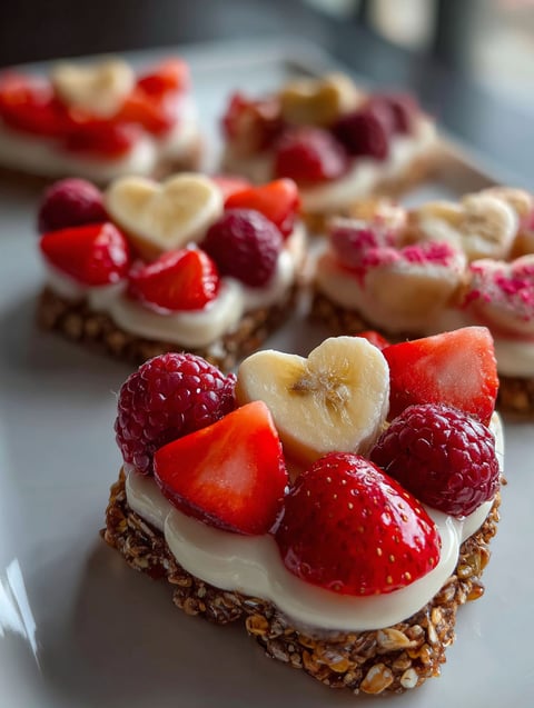 Une assiette de fruits et yaourt pour grignoter.